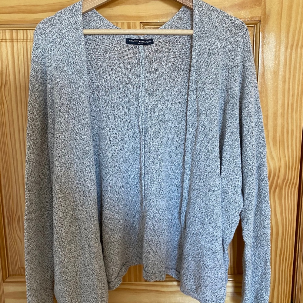 Brandy Melville heather gray cardigan